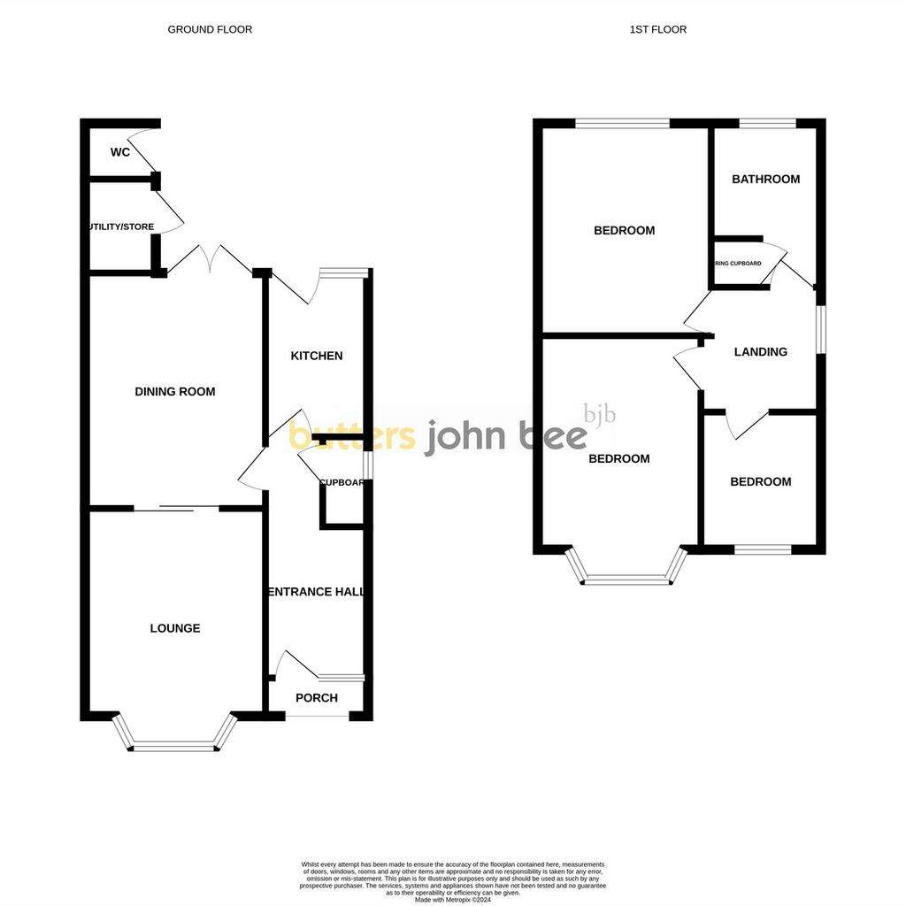 3 bedroom semi-detached house for sale - floorplan