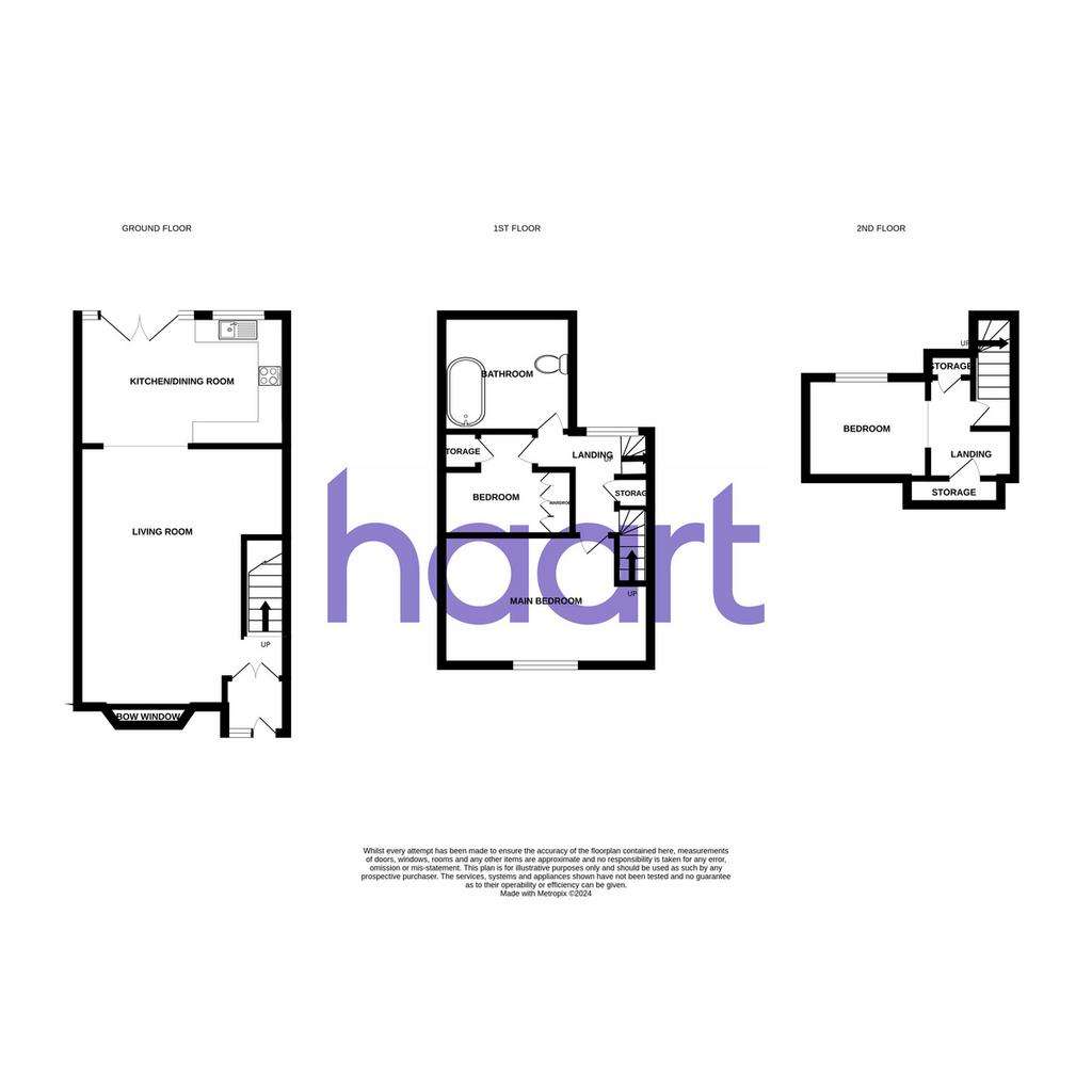 3 bedroom end of terrace house for sale - floorplan