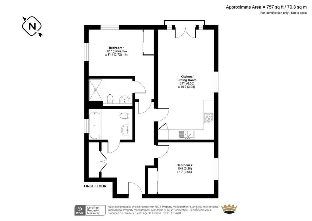 2 bedroom flat for sale - floorplan