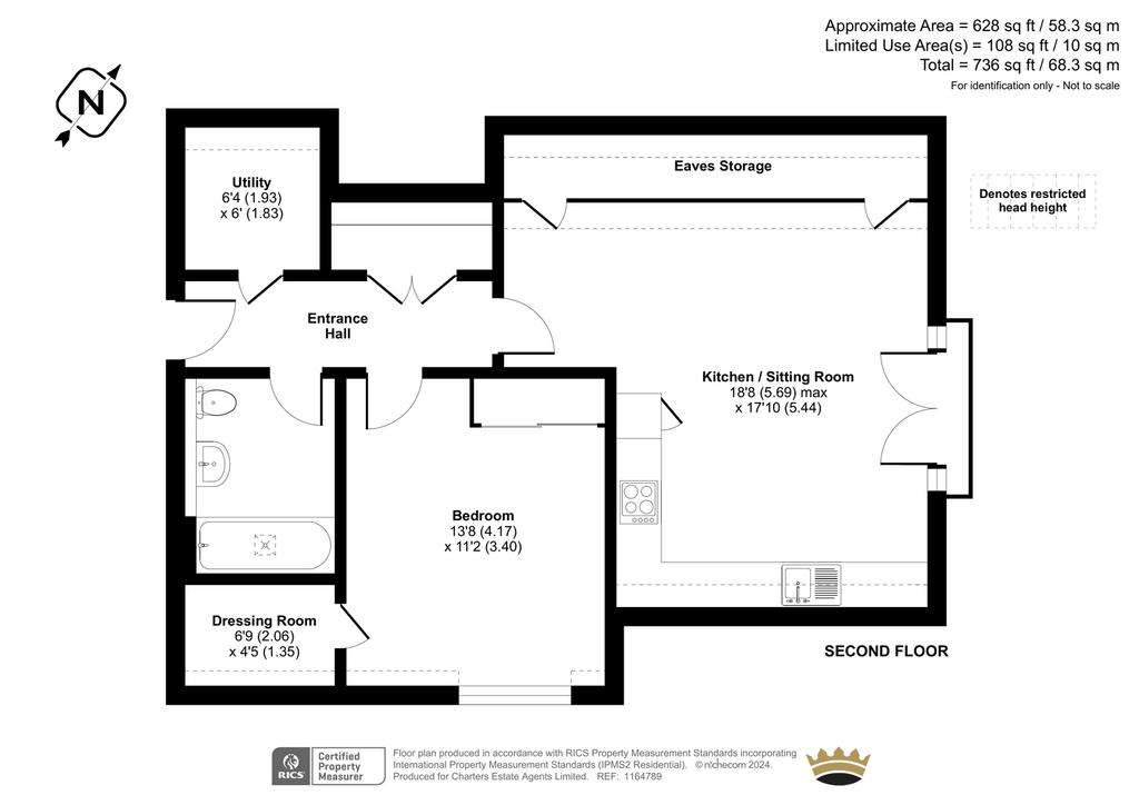 1 bedroom flat for sale - floorplan