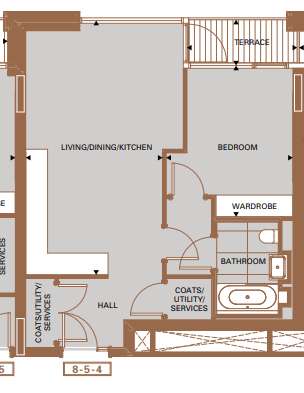 1 bedroom flat to rent - floorplan