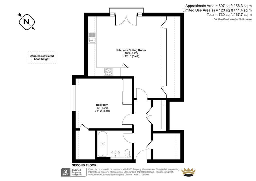 1 bedroom flat for sale - floorplan