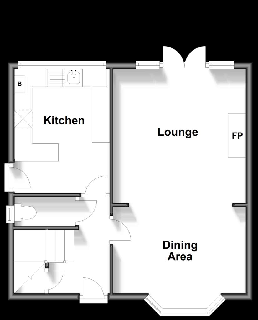 3 bedroom semi-detached house for sale - floorplan