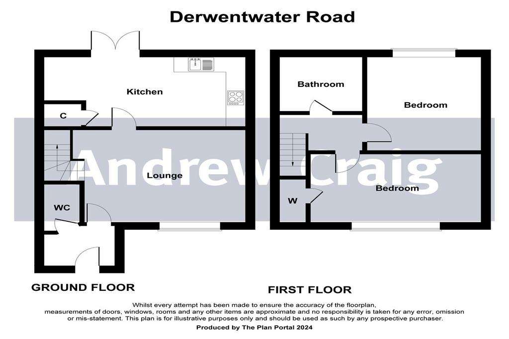 2 bedroom terraced house for sale - floorplan