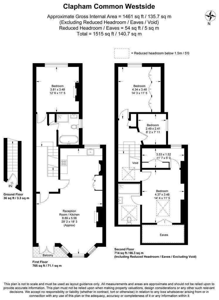 4 bedroom flat for sale - floorplan