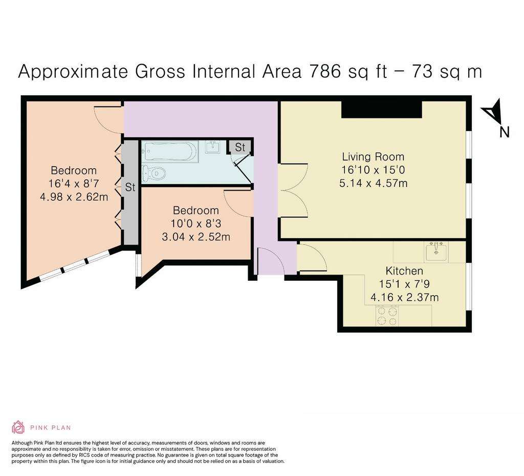 2 bedroom flat for sale - floorplan