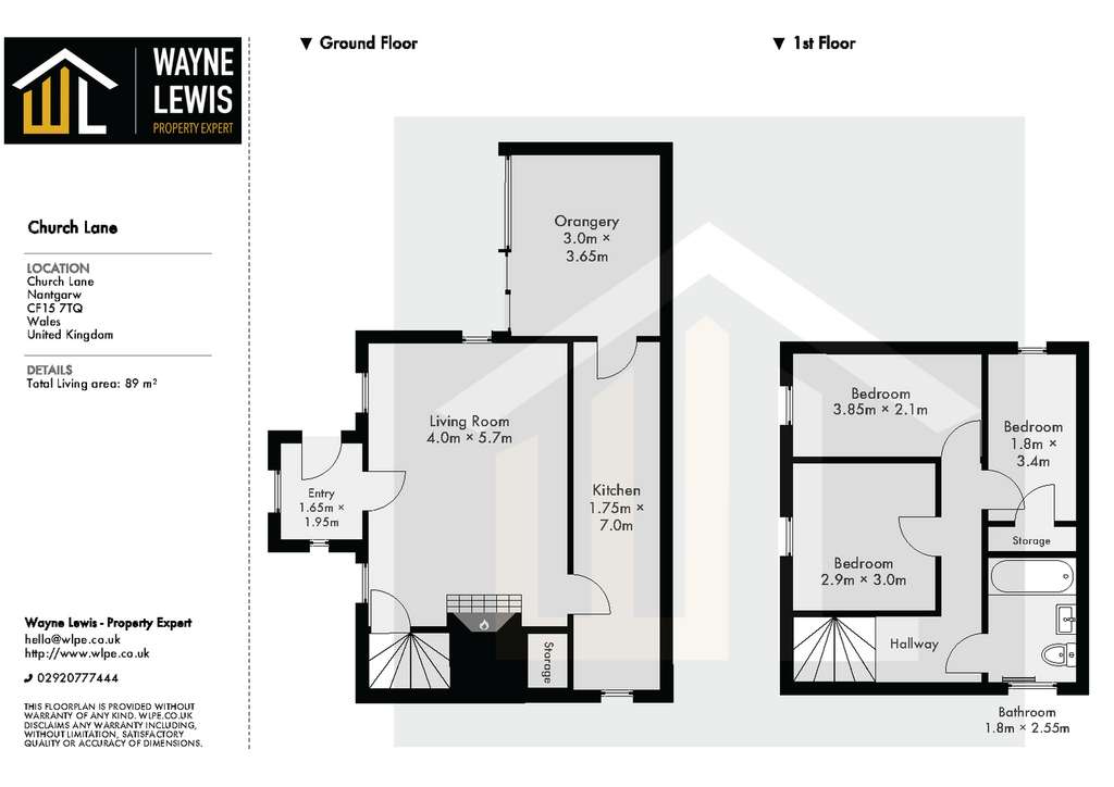 3 bedroom cottage for sale - floorplan