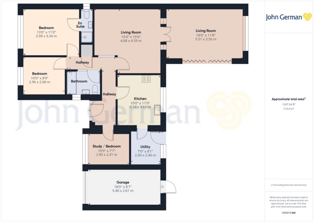 3 bedroom detached bungalow for sale - floorplan