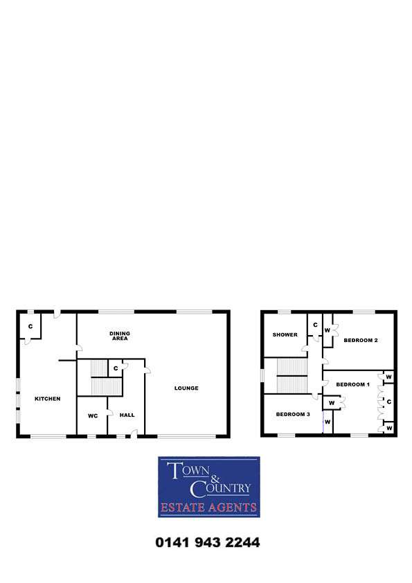 3 bedroom semi-detached house for sale - floorplan