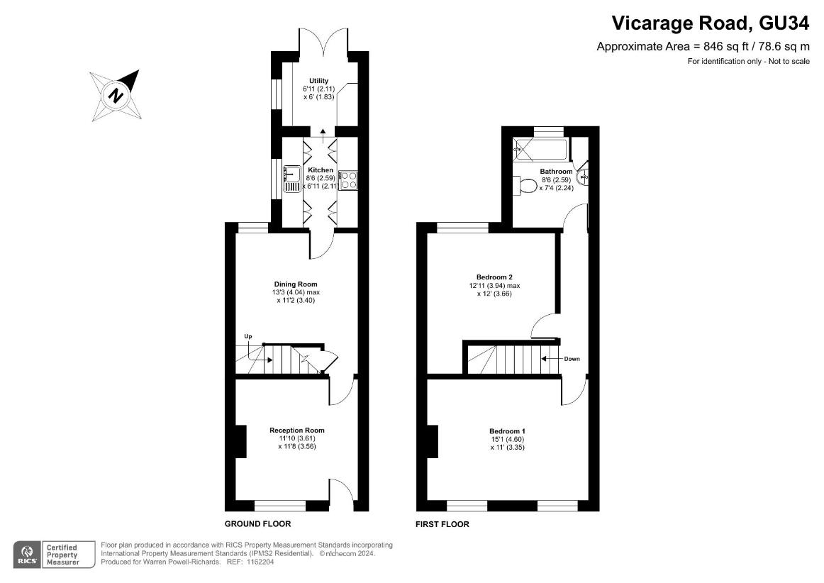 2 bedroom cottage for sale - floorplan