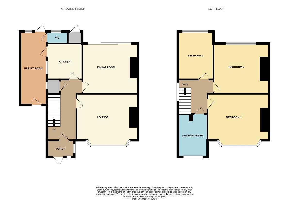 3 bedroom semi-detached house for sale - floorplan