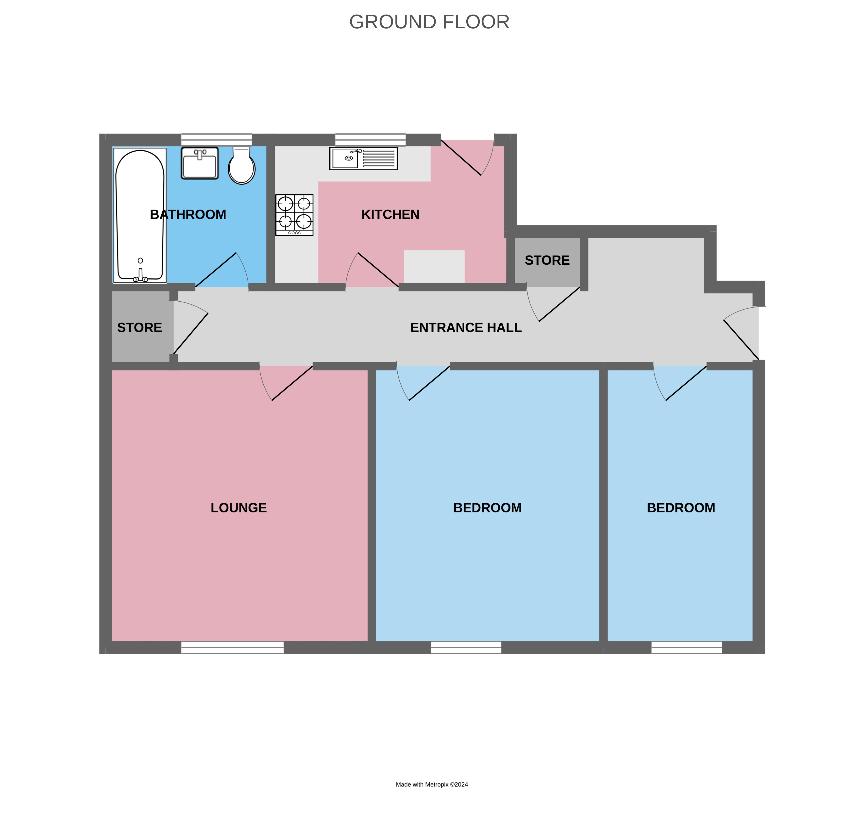 2 bedroom flat for sale - floorplan