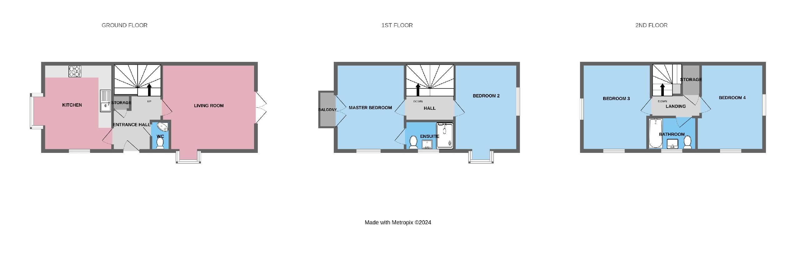 4 bedroom property for sale - floorplan