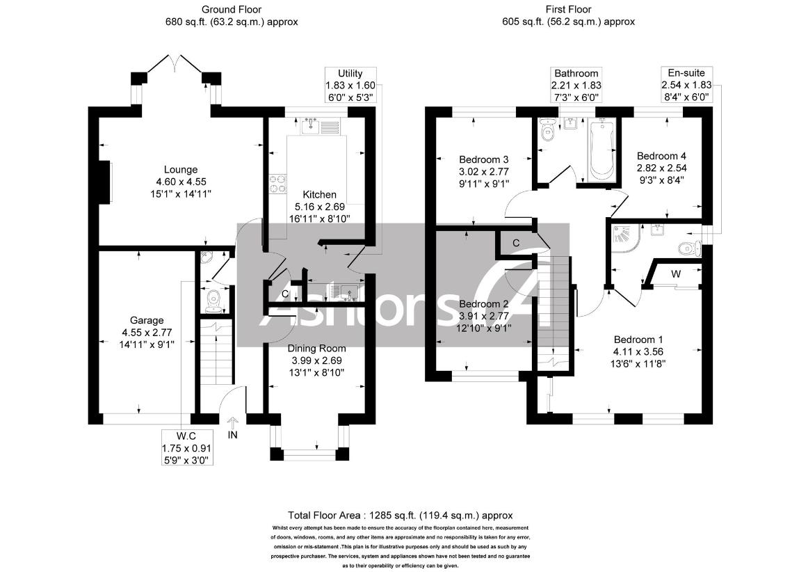 4 bedroom detached house for sale - floorplan