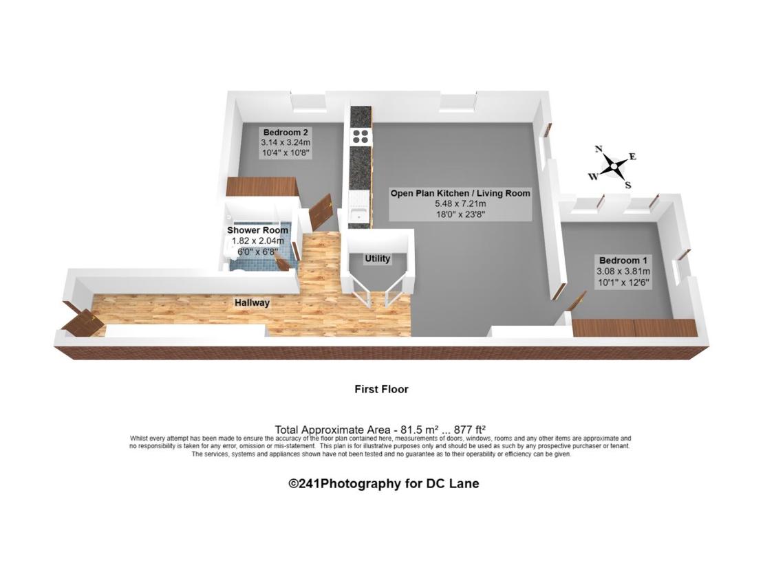 2 bedroom flat for sale - floorplan