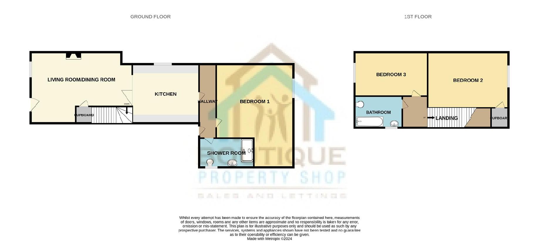 3 bedroom end of terrace house for sale - floorplan