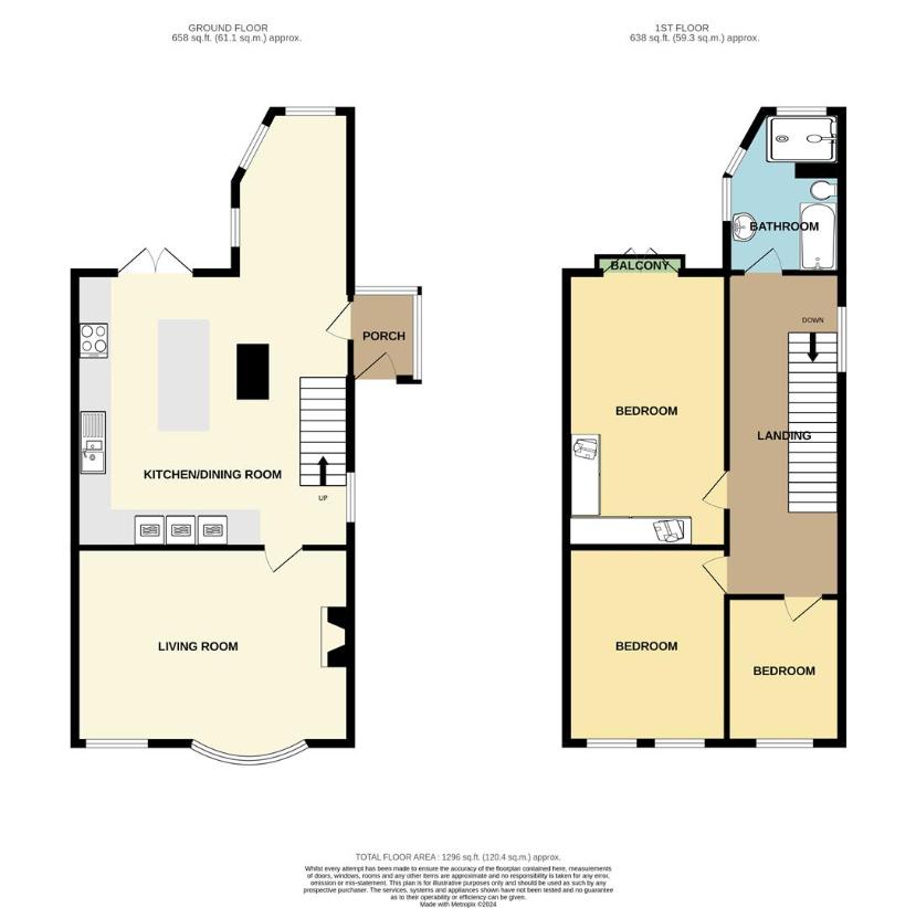 3 bedroom detached house for sale - floorplan