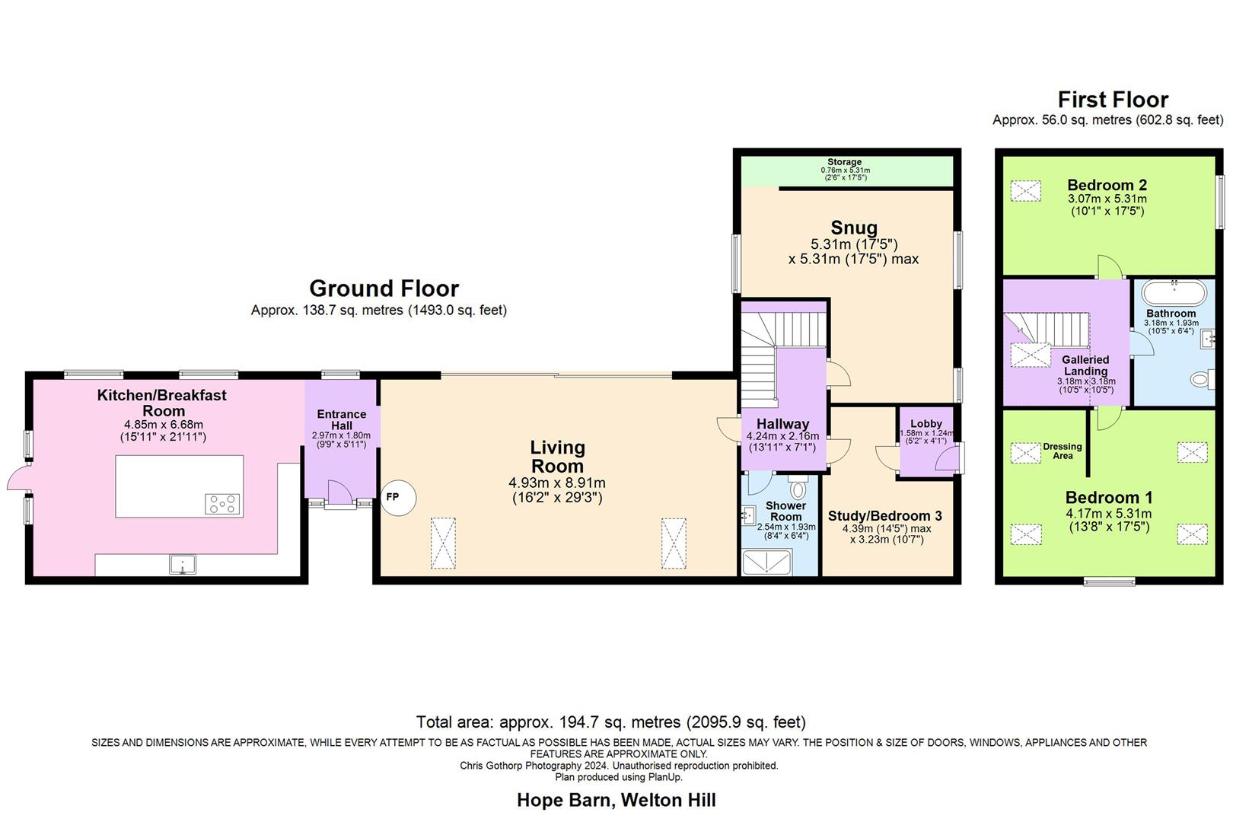 3 bedroom property for sale - floorplan