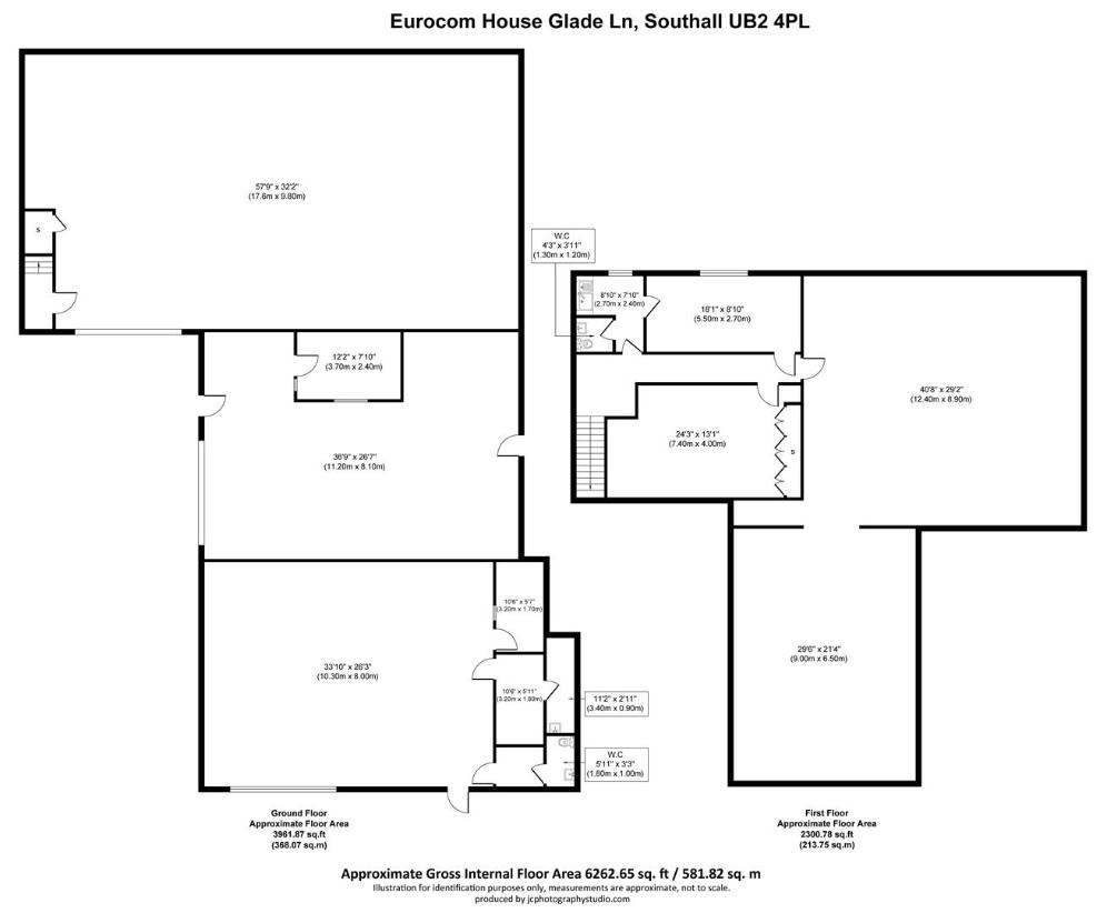 Studio flat for sale - floorplan