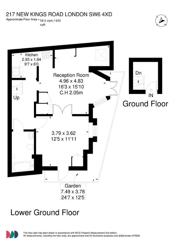 1 bedroom flat for sale - floorplan