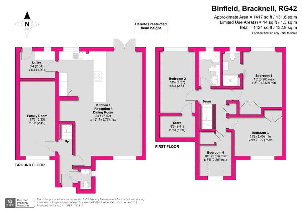 4 bedroom detached house for sale - floorplan