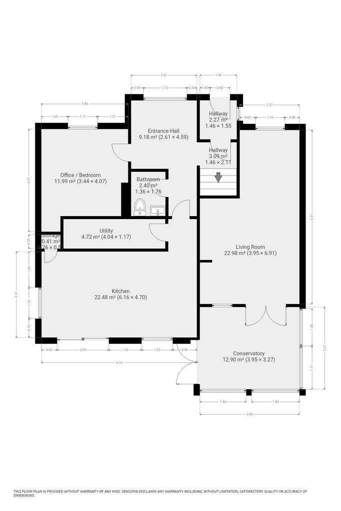 3 bedroom end of terrace house for sale - floorplan