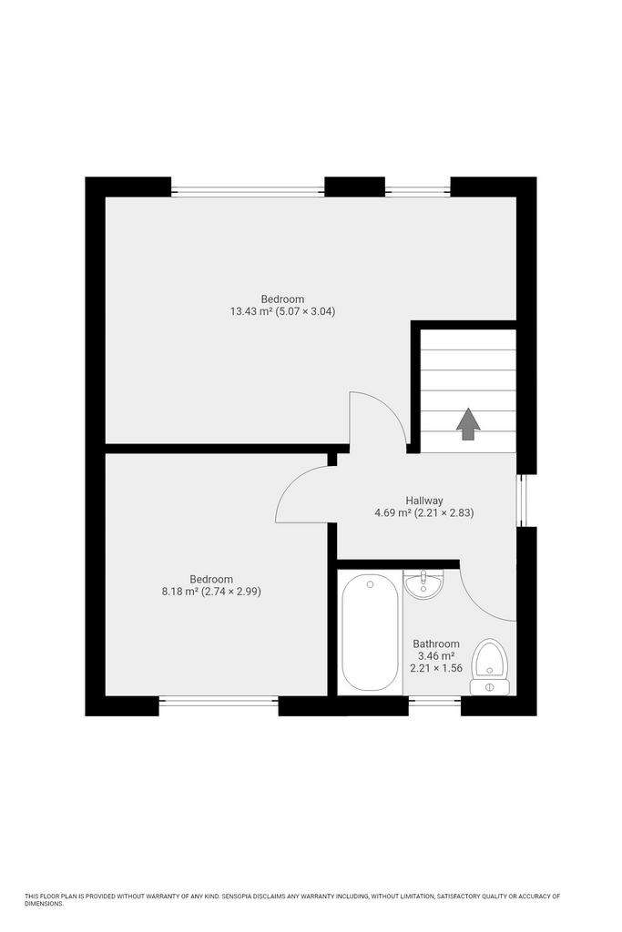 2 bedroom semi-detached house for sale - floorplan