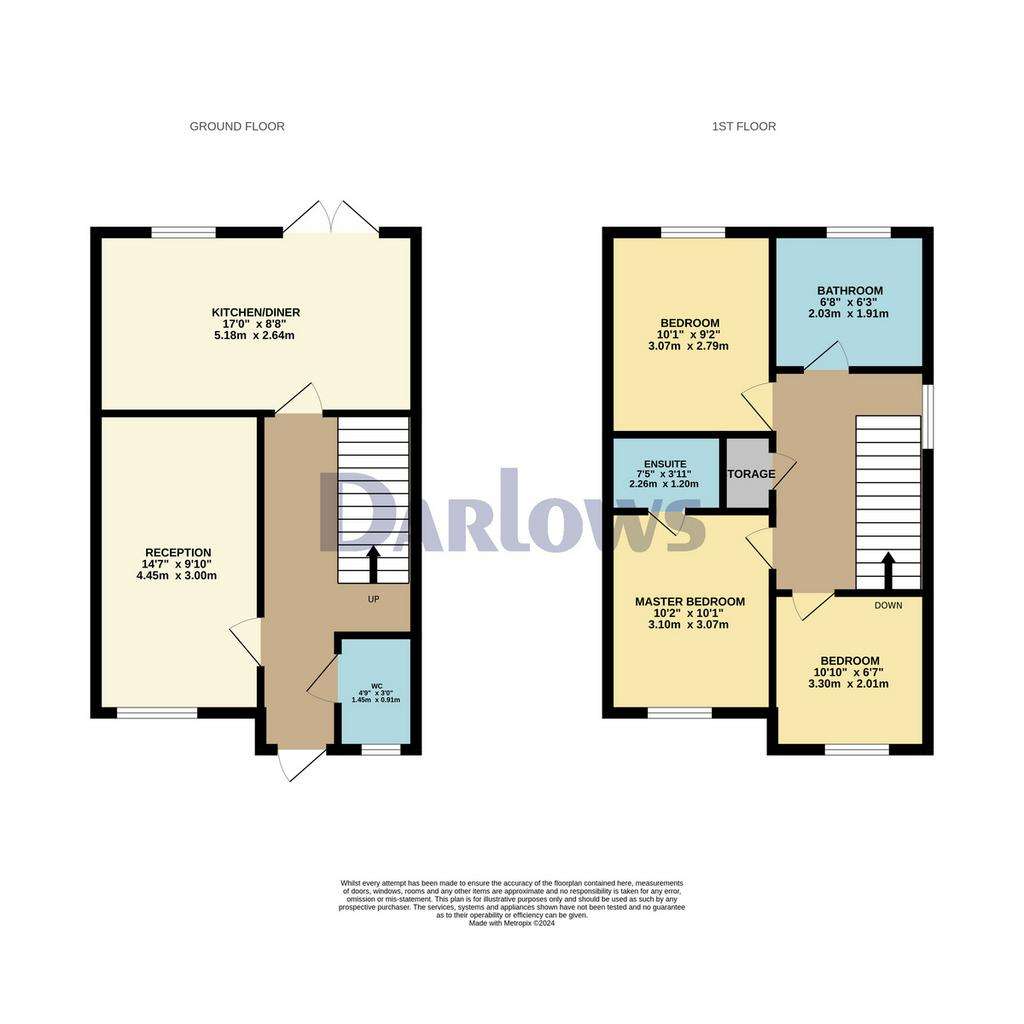 3 bedroom semi-detached house for sale - floorplan