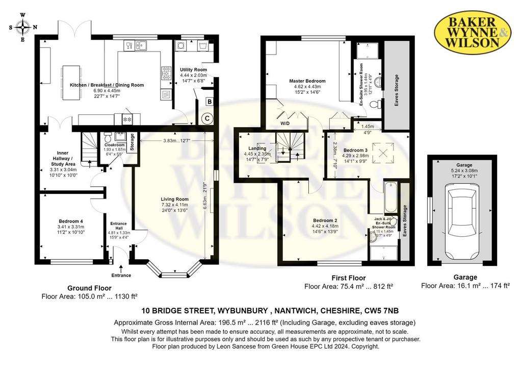 3 bedroom detached house for sale - floorplan