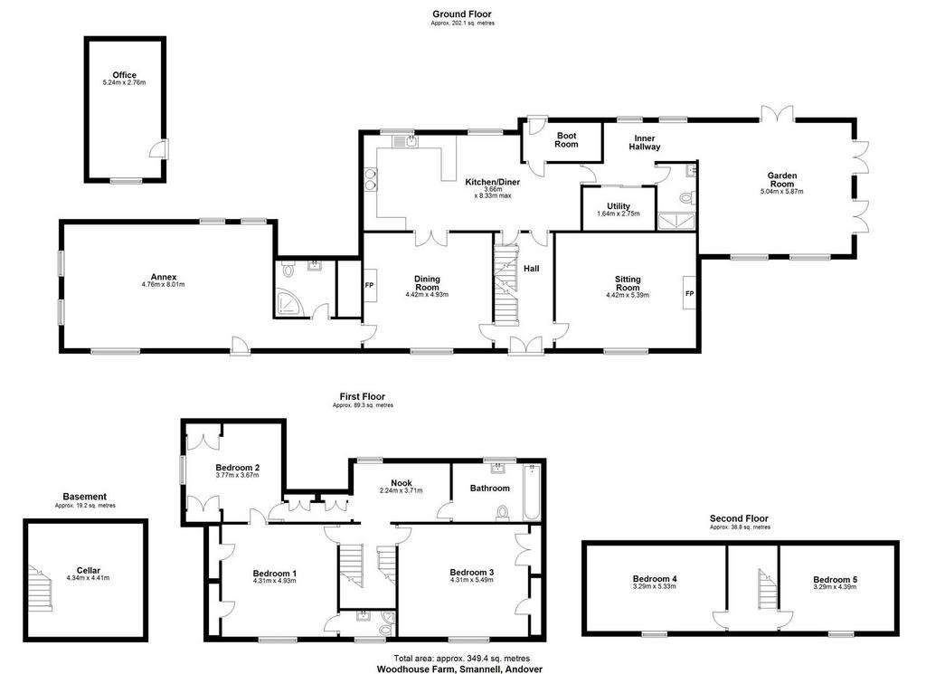 5 bedroom detached house to rent - floorplan