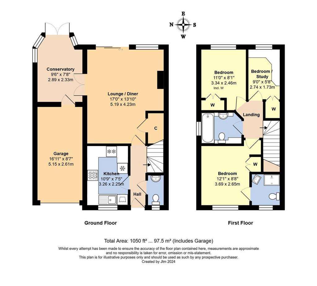 3 bedroom detached house for sale - floorplan