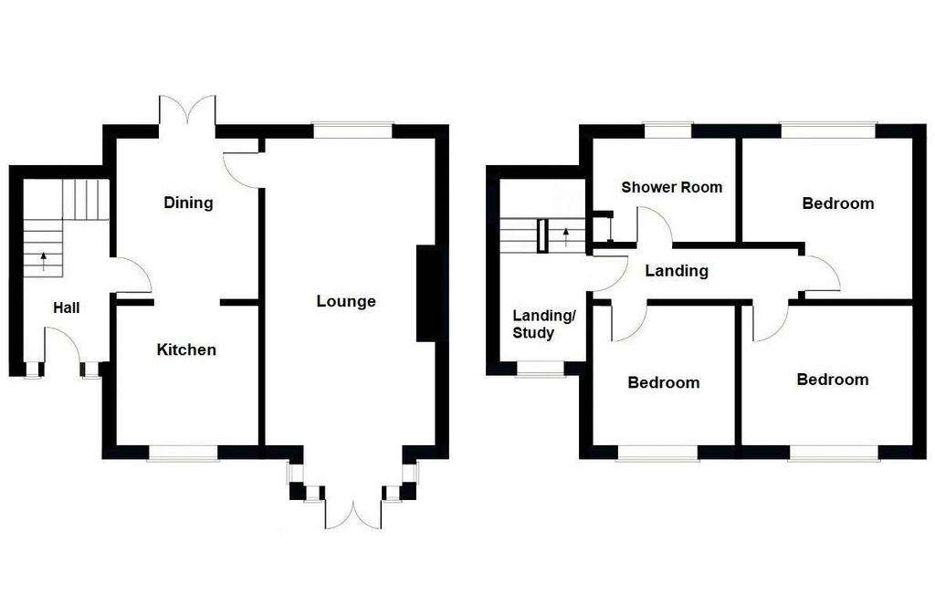 3 bedroom terraced house for sale - floorplan