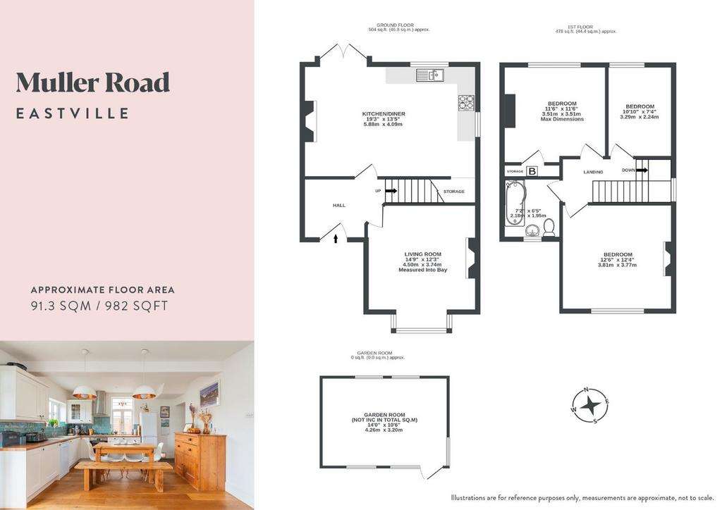 3 bedroom semi-detached house for sale - floorplan