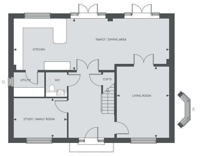 5 bedroom detached house for sale - floorplan