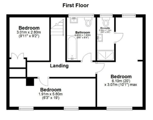 3 bedroom detached house for sale - floorplan