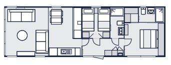 2 bedroom Lodge for sale - floorplan