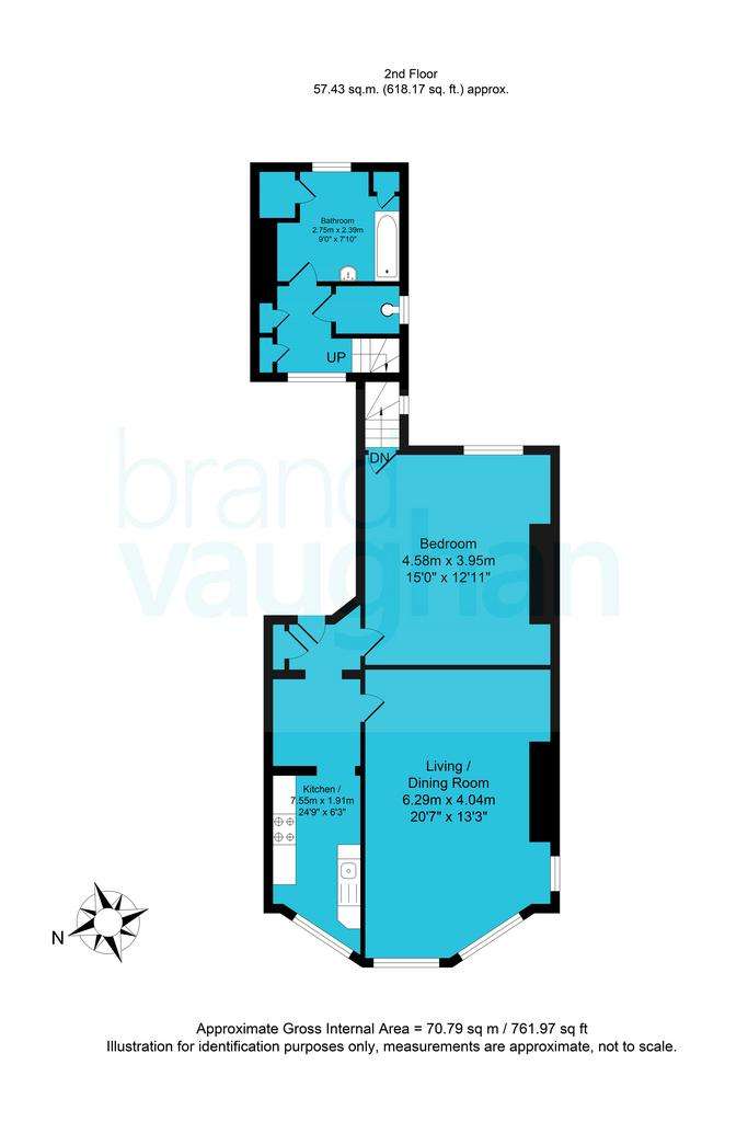 1 bedroom flat for sale - floorplan