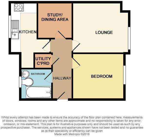 1 bedroom flat for sale - floorplan