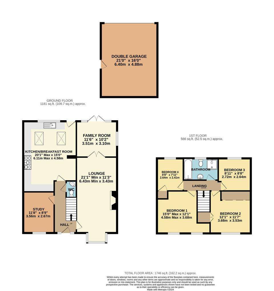 4 bedroom detached house for sale - floorplan