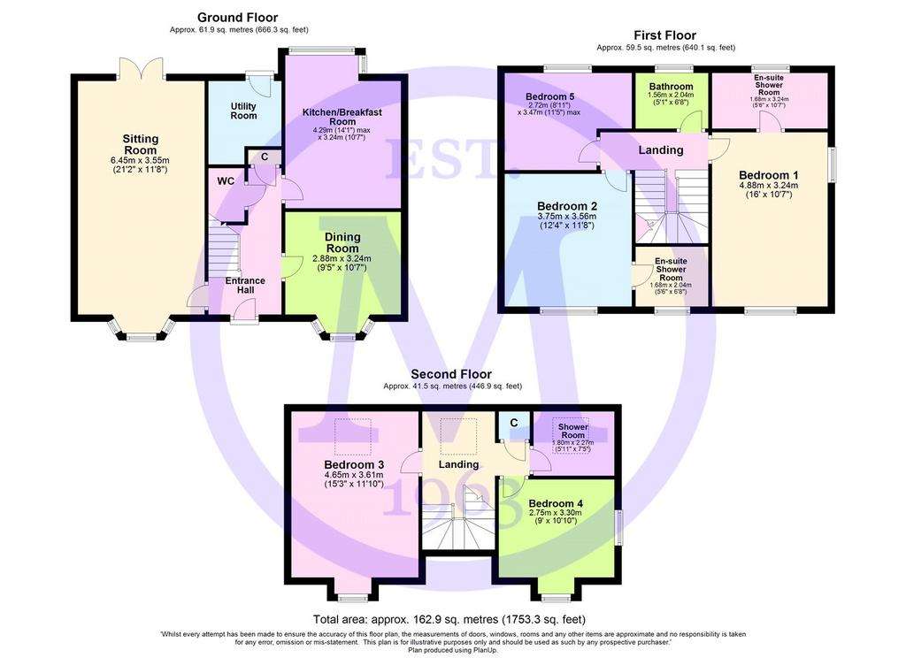 5 bedroom detached house for sale - floorplan