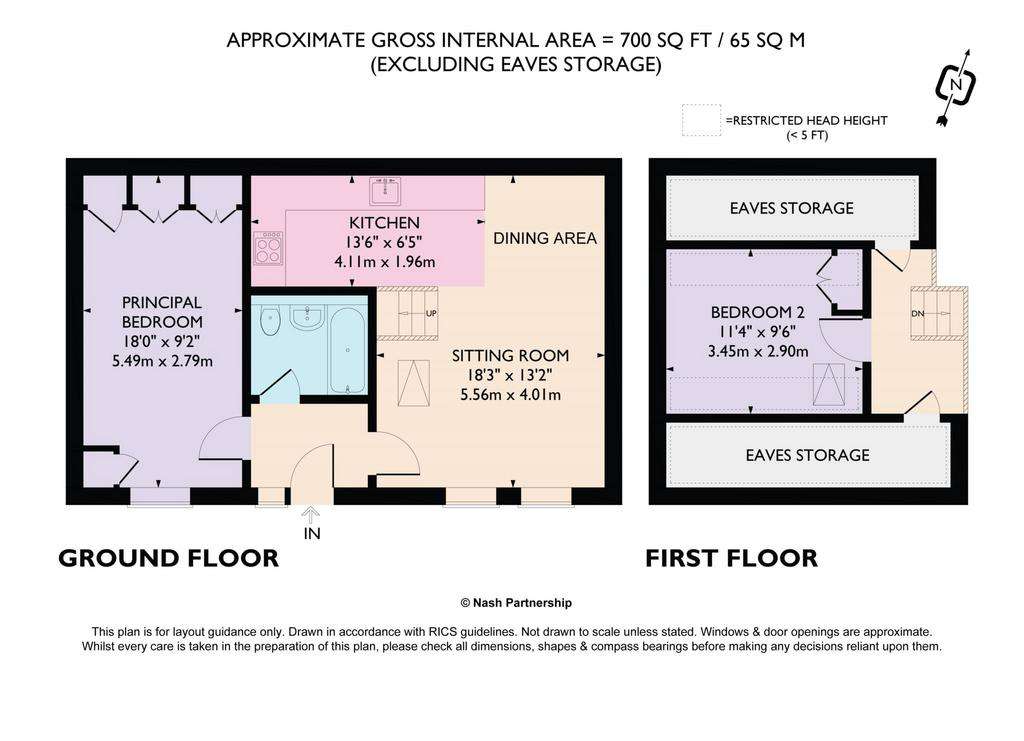 2 bedroom terraced house for sale - floorplan