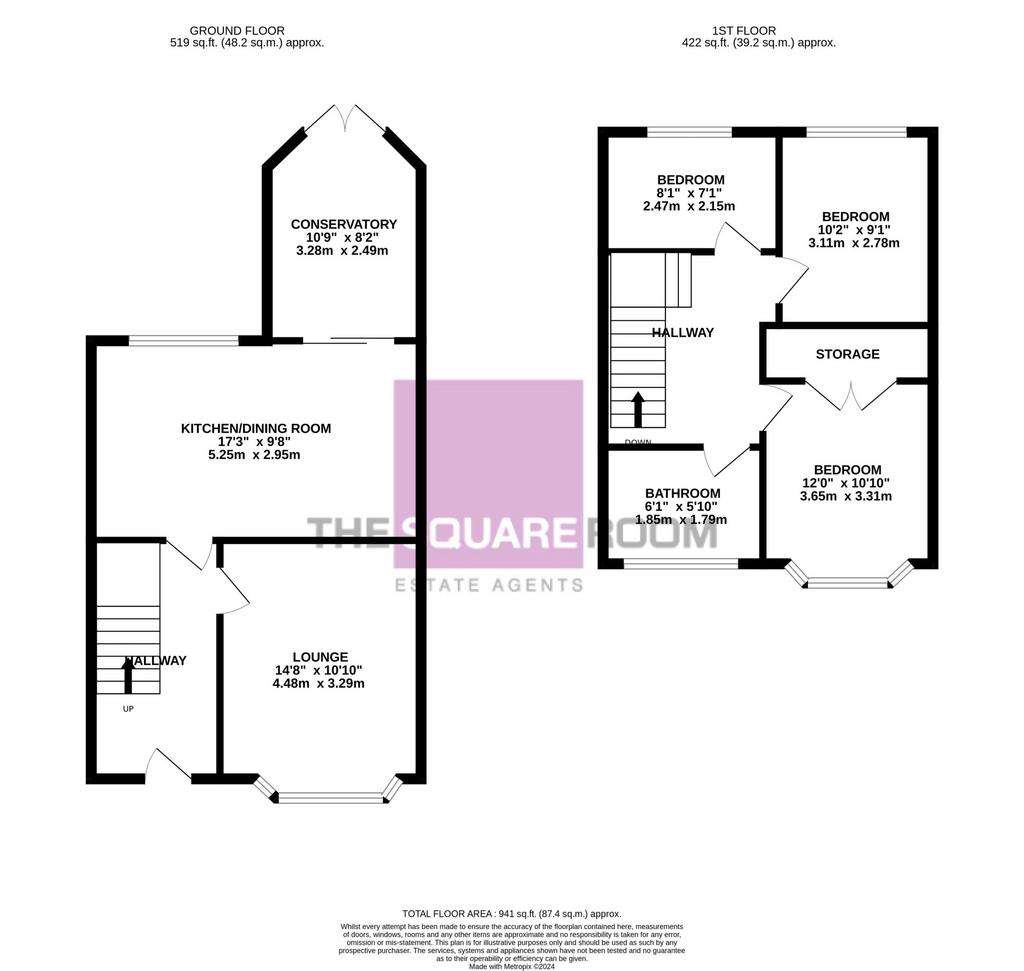 3 bedroom detached house for sale - floorplan