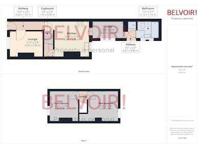 2 bedroom terraced house for sale - floorplan