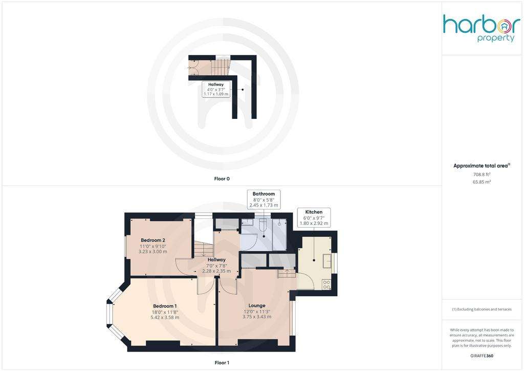 2 bedroom flat for sale - floorplan