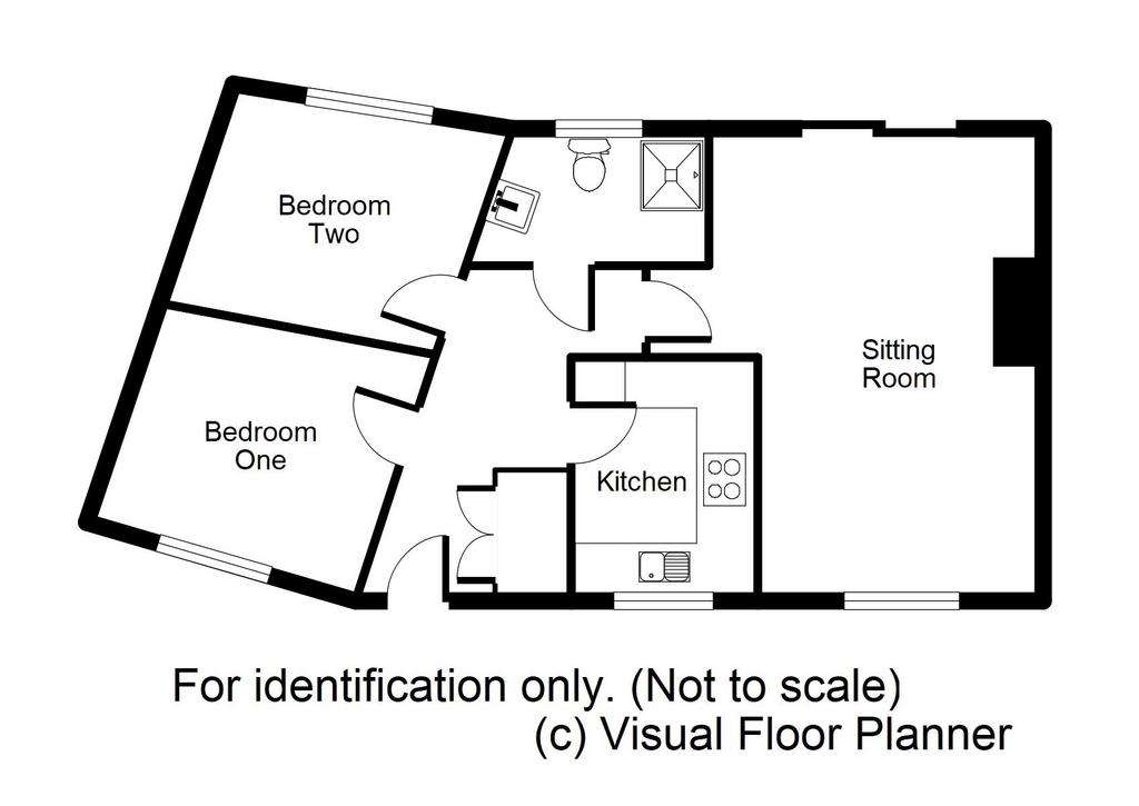 2 bedroom detached bungalow for sale - floorplan