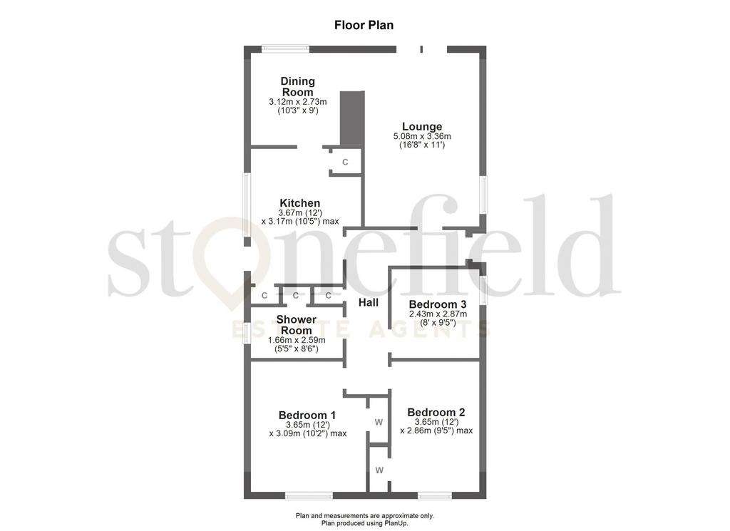 3 bedroom detached bungalow for sale - floorplan