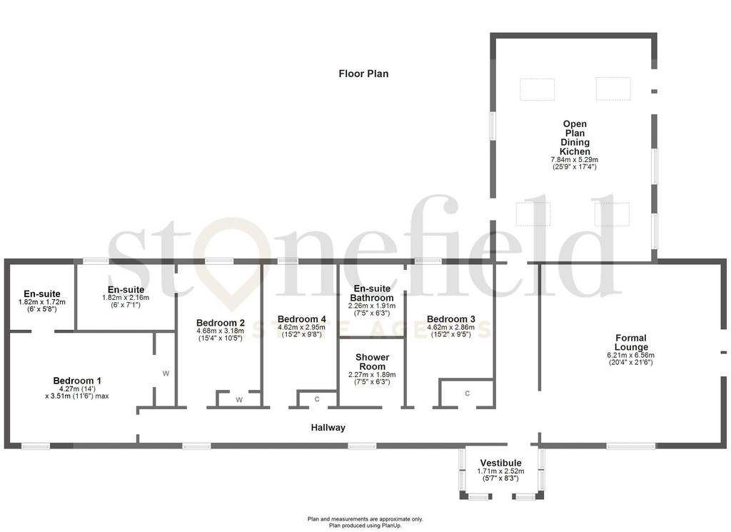 4 bedroom barn conversion for sale - floorplan