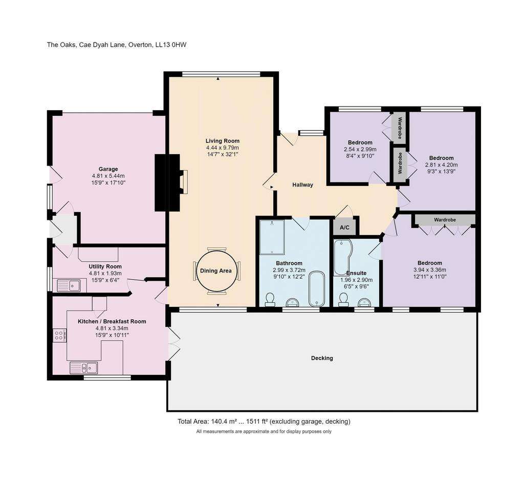 3 bedroom detached bungalow for sale - floorplan