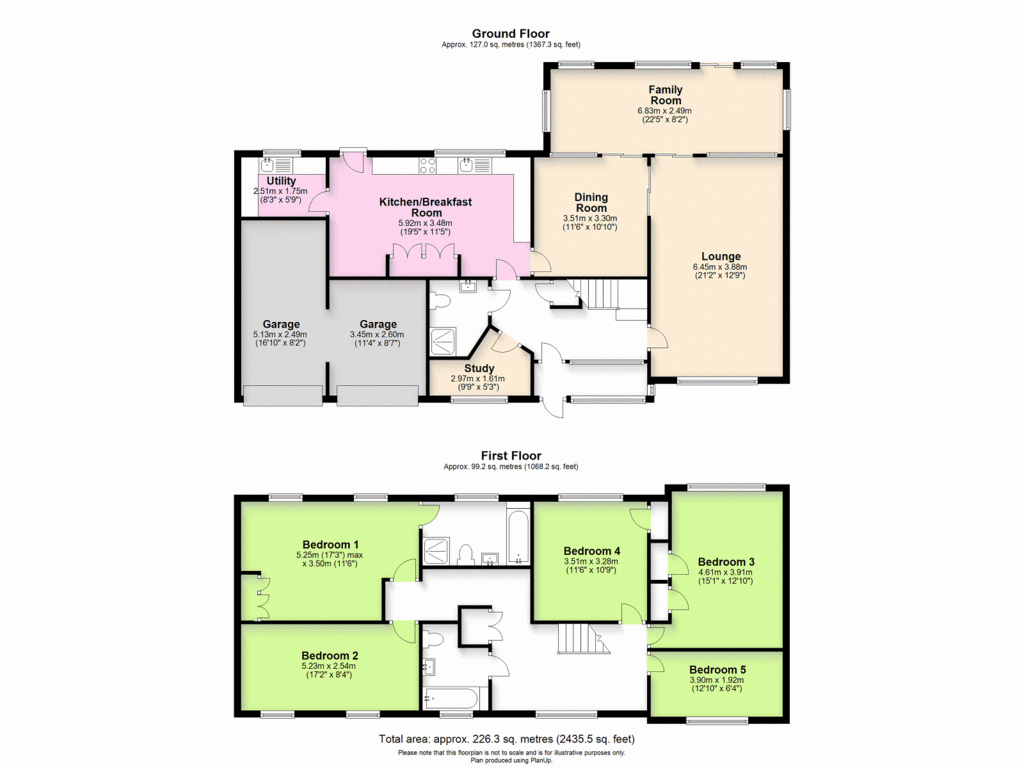 5 bedroom detached house for sale - floorplan