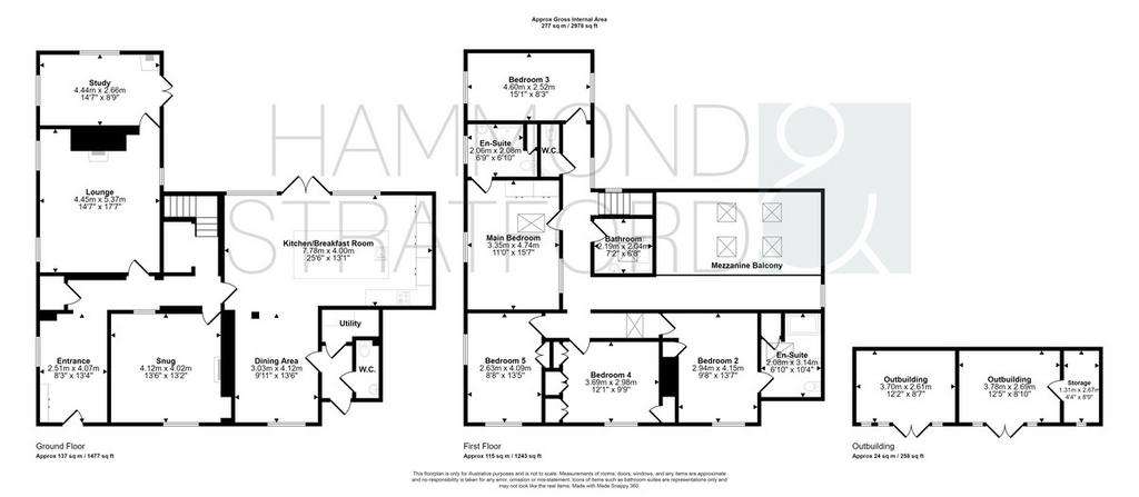 5 bedroom detached house for sale - floorplan